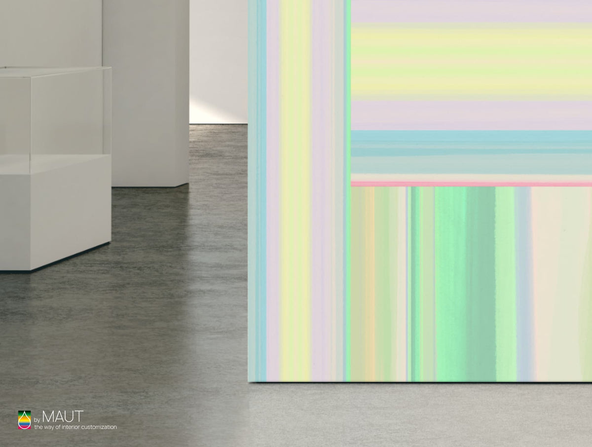 Wandbekleding SADE met neon pasteltinten en creatieve energie