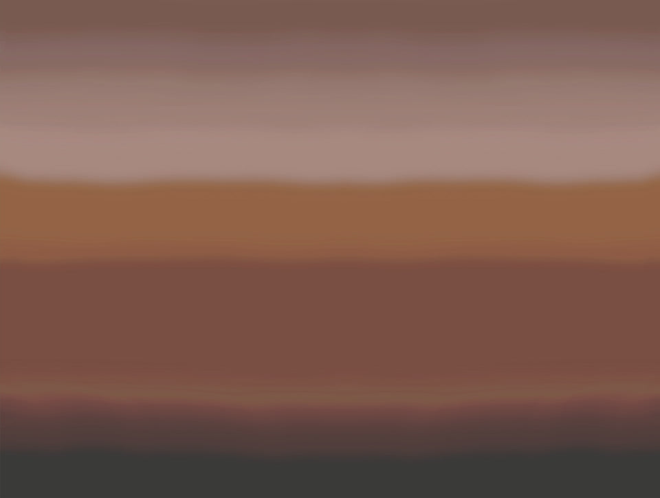 Wallpaper EARTH SLICE met lagen aardtinten en organische verfijning in terra tinten