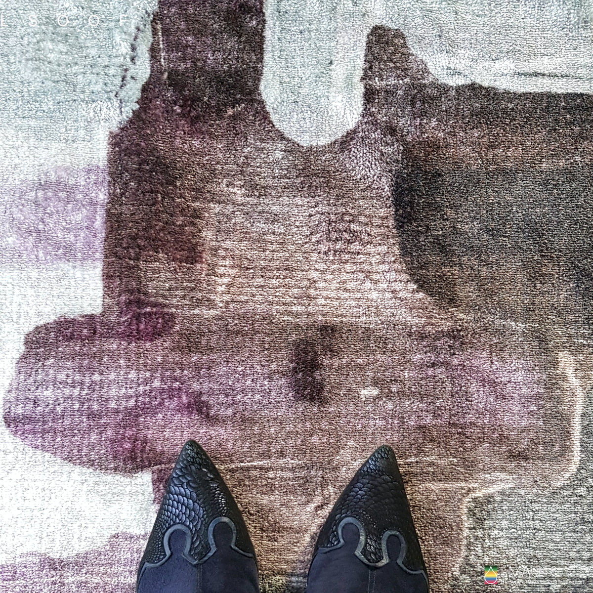 Een kunstzinnige uitstraling wordt neergezet door EXPRESSION OF THE PAINTER carpet in details