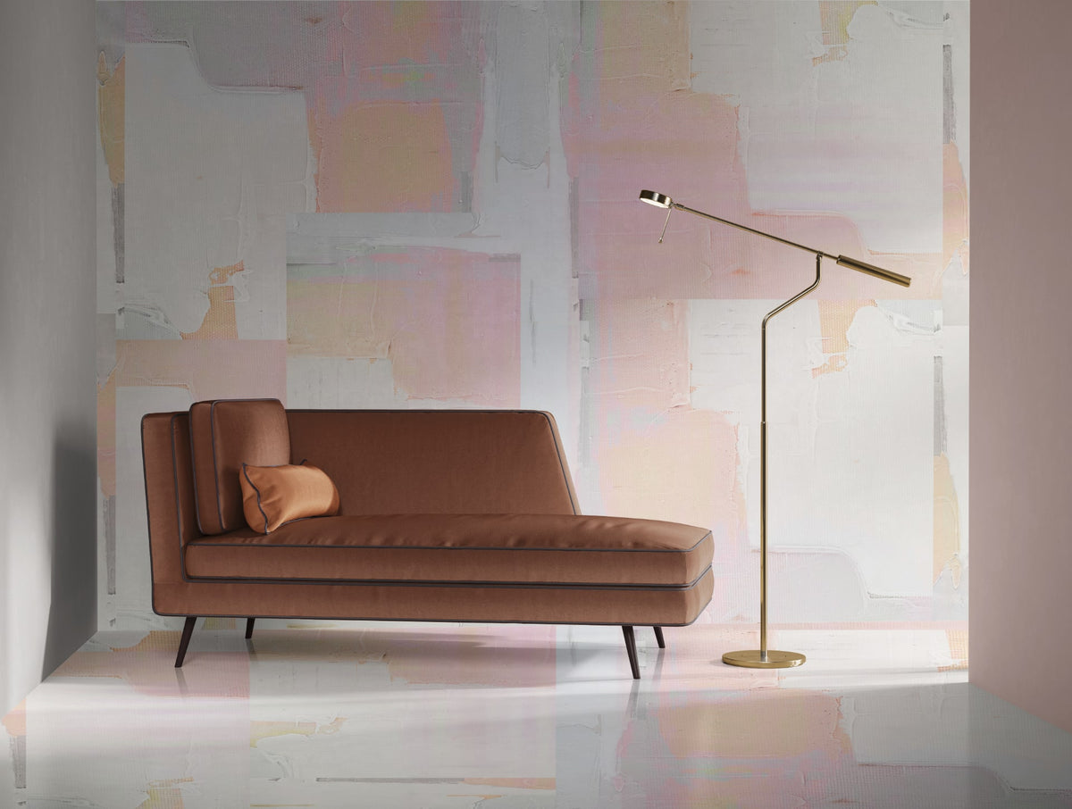 Artistieke wandbekleding EXPRESSION OF THE PAINTER met olieverf textuur en creatief karakter