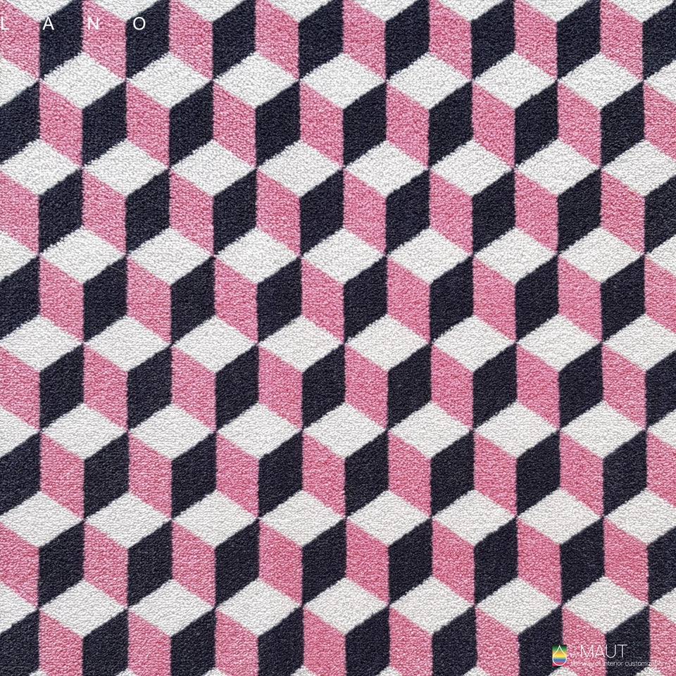 Wall to wall carpet RETRO YOUR WAY met uitgesproken kleuren en energie