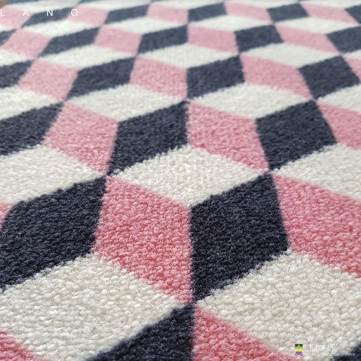 Wall to wall carpet RETRO YOUR WAY candy blue detail
