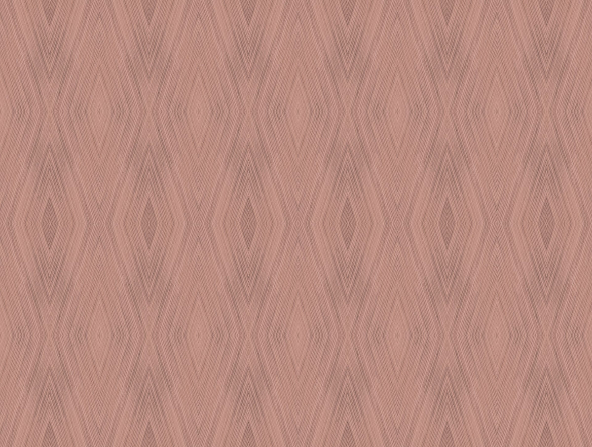 Wandbekleding SAFARI UNI REDS met roze naturel tinten en bamboe details voor een warme sfeer