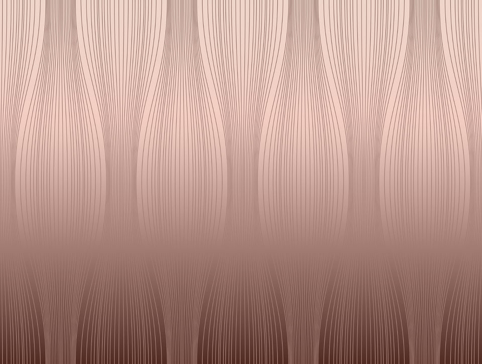 Wandbekleding SWANG met vloeiende curvy lijnen en elegante roze uitstraling