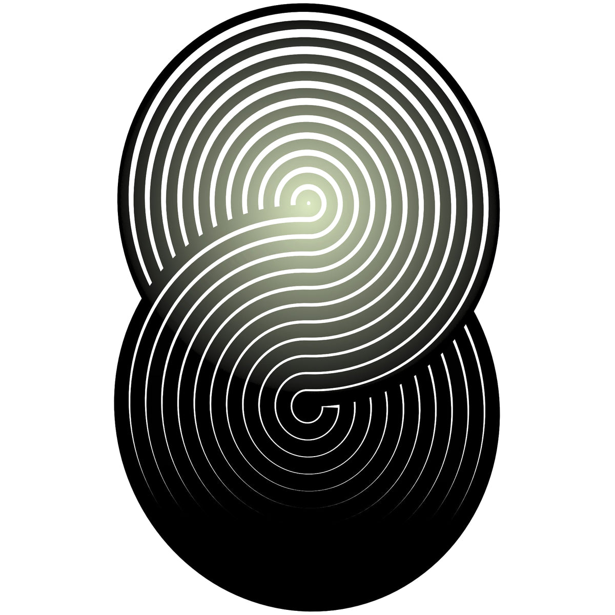 Speelse contourlijnen maken SWIRL BLACK tot een exclusief carpet