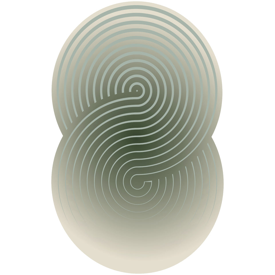 SWIRL GREEN is een eigentijds vloerkleed met dynamische ronde lijnen
