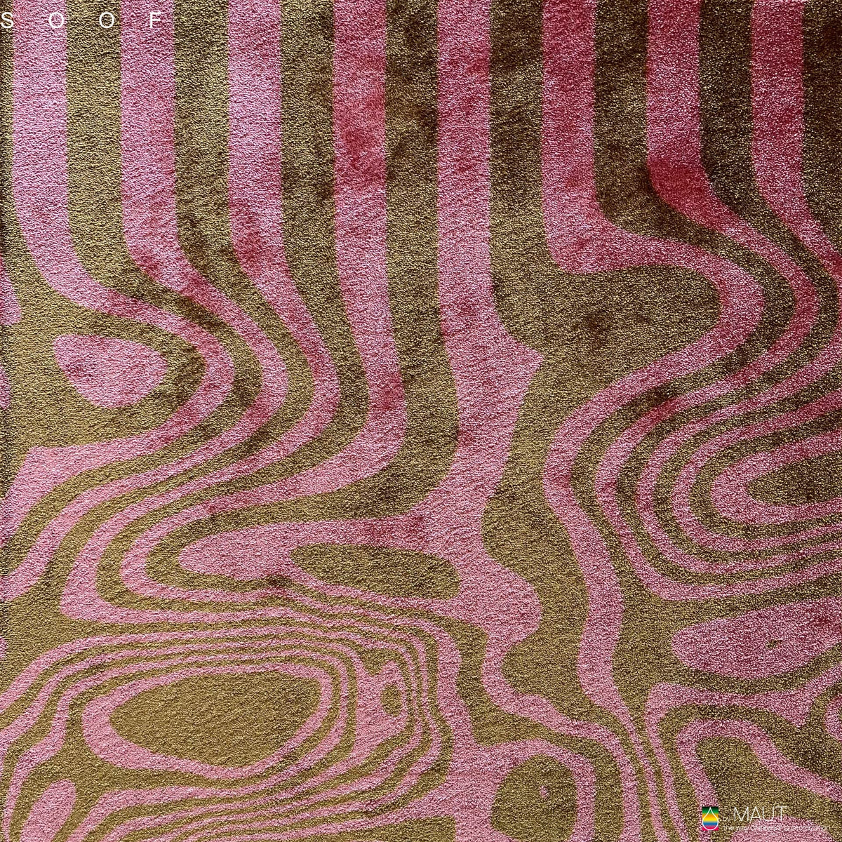 Dessin CAVA close-up bruin met roze