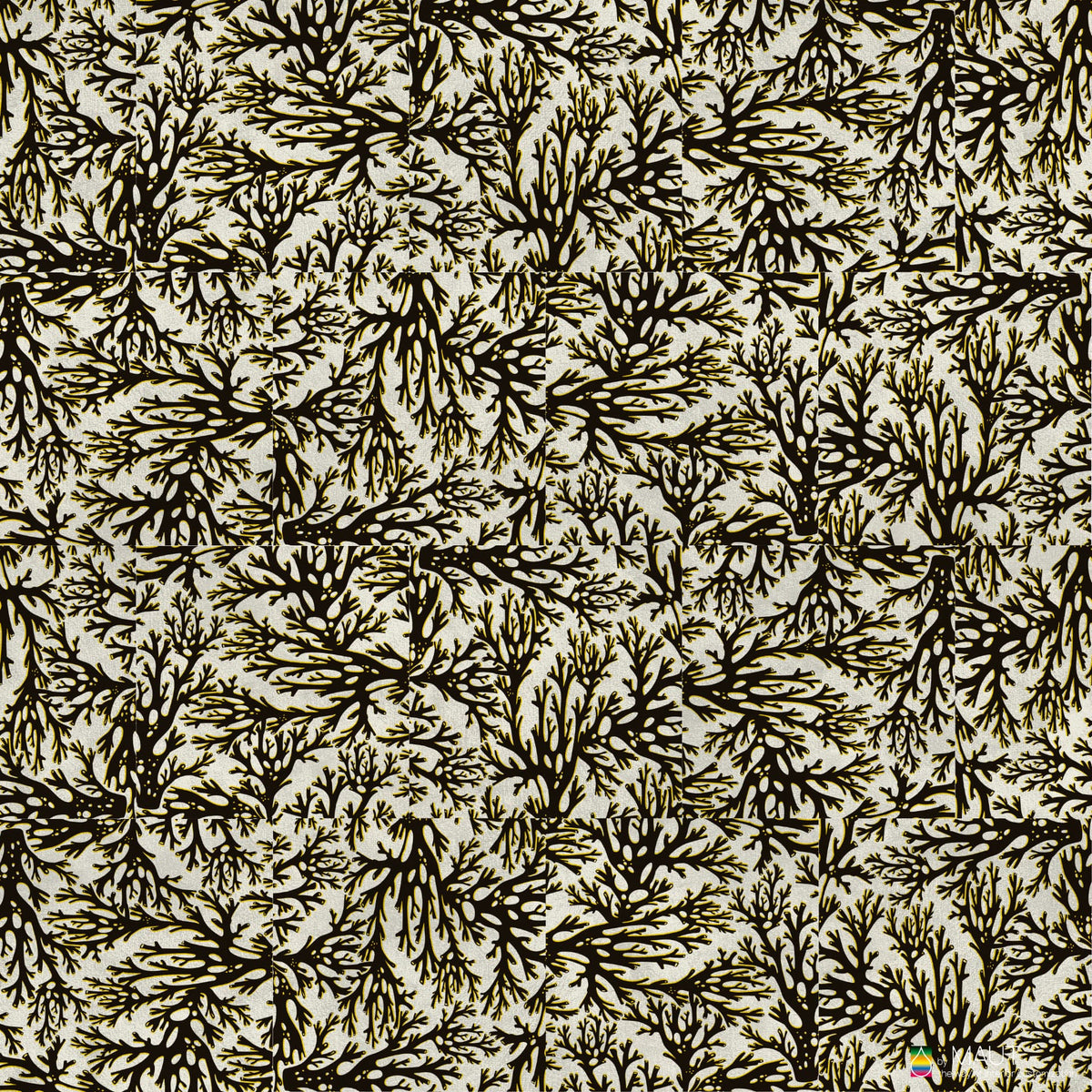 BLOOM geïnspireerd op zeewier, een carpet tile die natuurlijke elegantie uitstraalt in detail