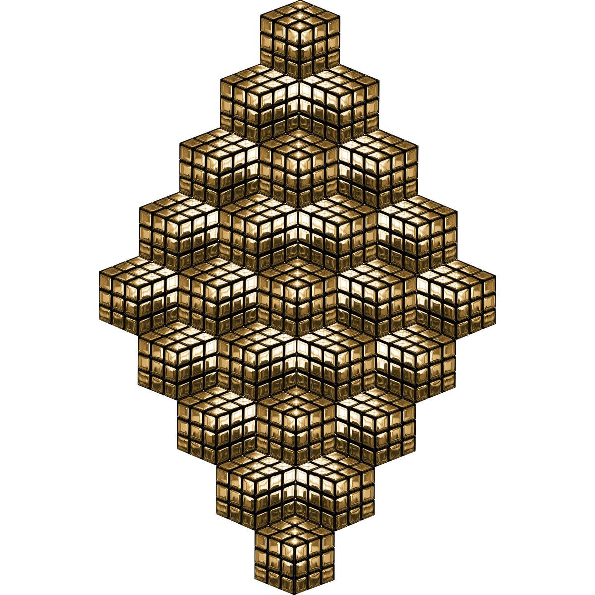 DYNASTIE met kubusvormen geeft een glamoureus en modern 3D-effect