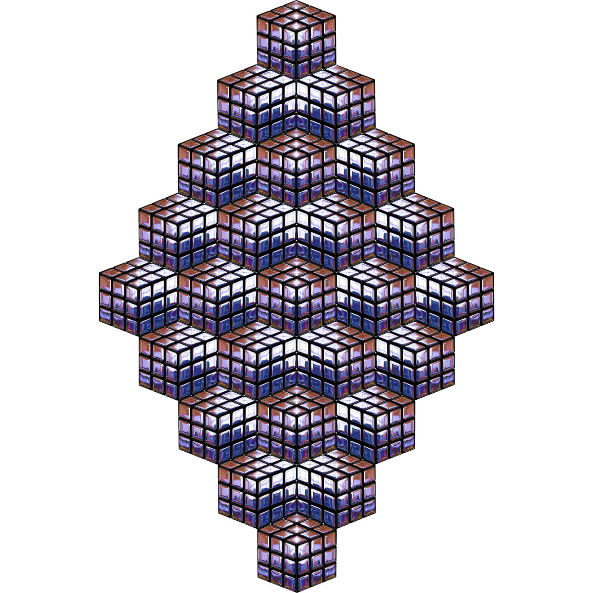 DYNASTIE creëert een glamoureus effect met kubusvormen in 3D-stijl