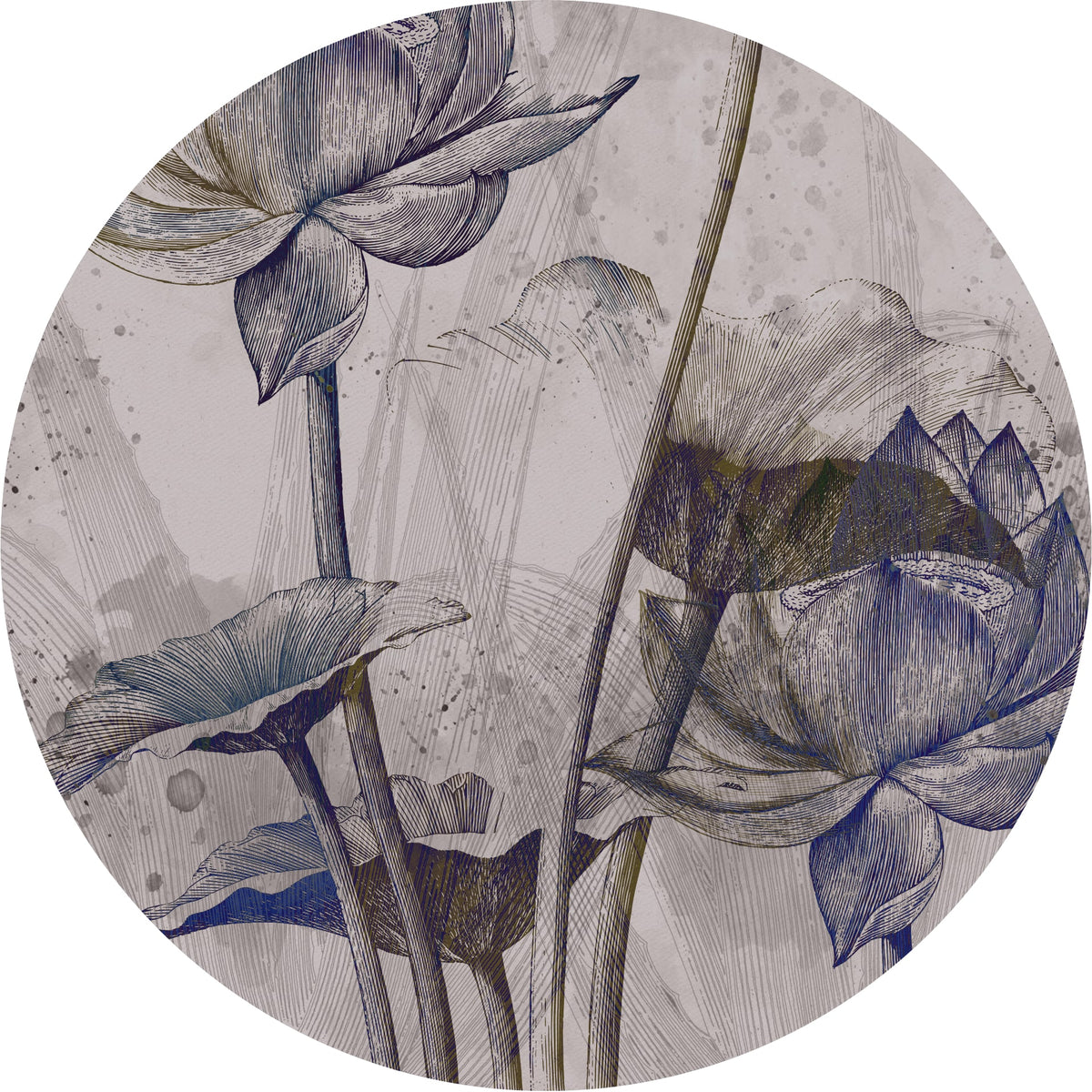 LOTUS brengt verfijning met pentekeningen van bloemen en een watercolor achtergrond