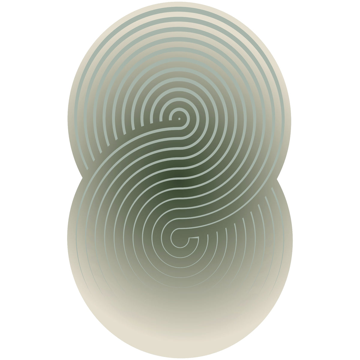 SWIRL GREEN is een eigentijds vloerkleed met dynamische ronde lijnen